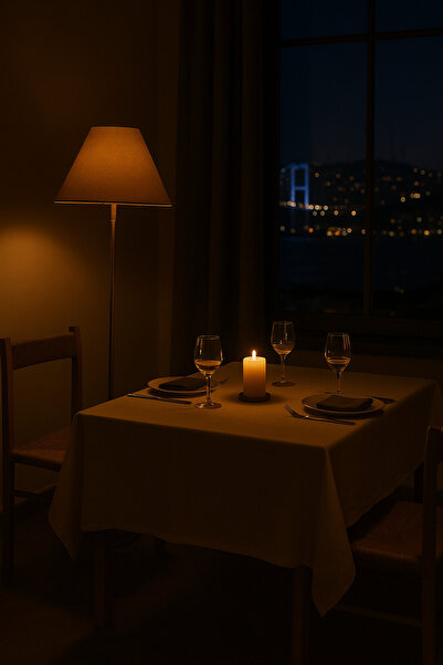 Soft Kare CORTINA DE MASĂ BEJ DIN IN ORGANIC VINTAGE NATURAL