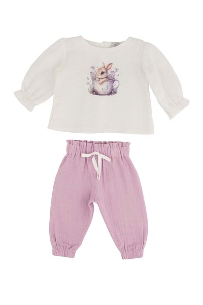 best kids Rabbit Bluz Pants Set Pink