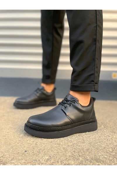 TB Terzi Bey Tbx03 Luxor Lace-Up Skin Men's Casual Sports Classic Shoes Cst - Black