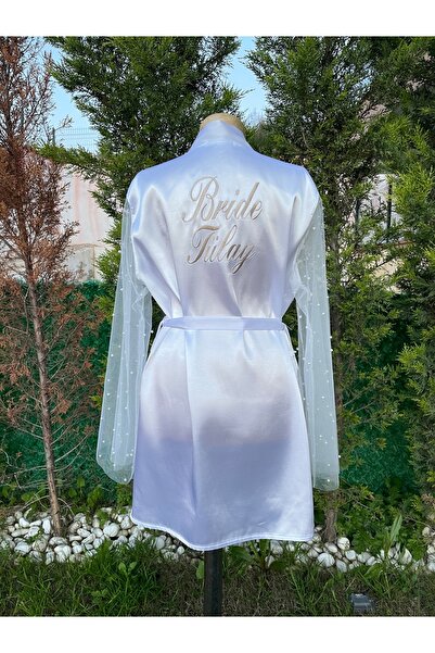 Before To Be Bride Kol incili kişiye özel sabahlık