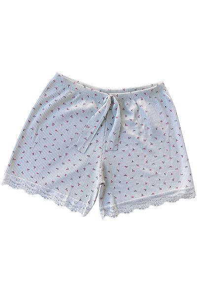 BUTİK1AVM Pantaloni scurți de pijama pentru femei Boxer Bumbac Ultra elastic Confortabil Model de țesătură