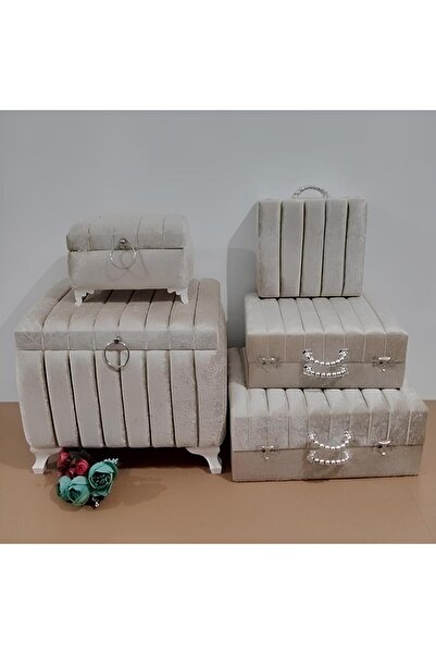 Sandık Dünyası صندوق الزفاف مع العريس - حقيبة خطوبة مكونة من 5 قطع، حقيبة مهر 0571