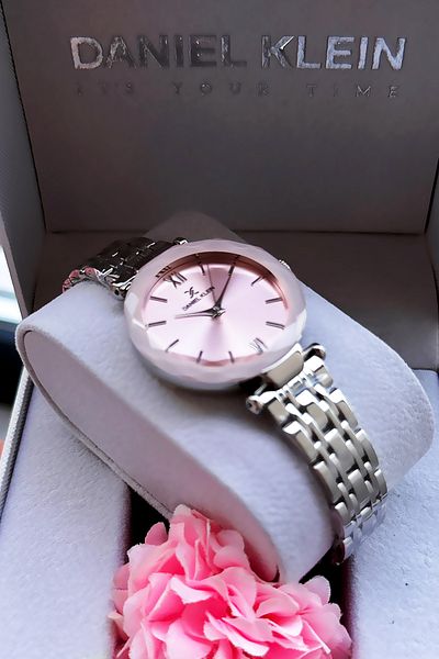 Daniel Klein الأصلي خمر المرأة ساعة اليد Rosegold اللون الصلب سوار السوار