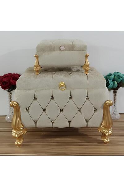 Sandık Dünyası Söz Nişan Bohça Gelin Damat Çeyiz Sandığı 2li 0608