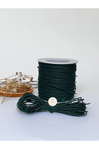 Düğüm Hobi Atölyesi 0.8 mm Zümrüt Yeşil 5 metre Paracord Paraşüt İpi Bileklik...