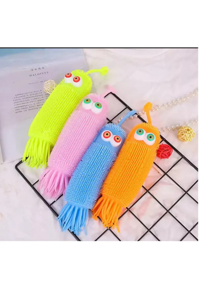 Luminous Blinking Bumpy Eye Hedgehog Yoyo Toy Octopus Frequent Release Anti Stress Toy 1pc