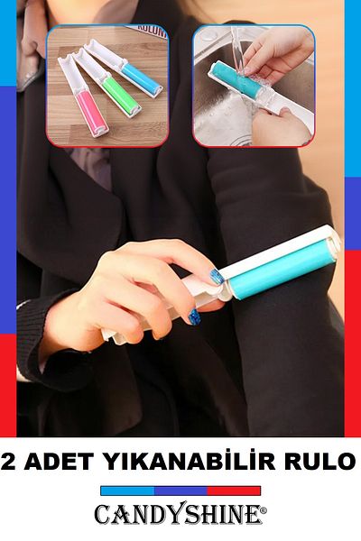 Zeki Karga Bag Size Washable Cat Dog Feather Hair Cleaning Dusting Roller