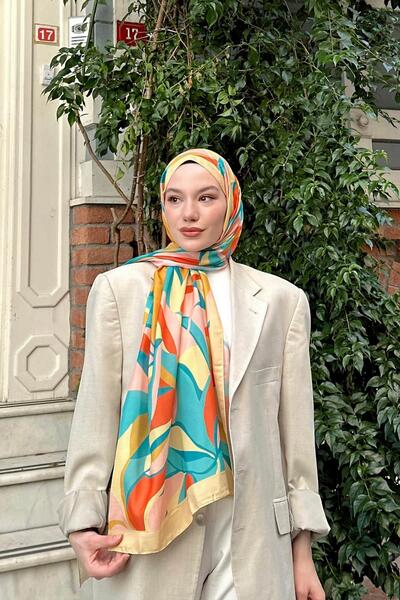 İpekhan Nature Lilyum Soft Shawl Πεπόνι Πορτοκαλί 3036-08