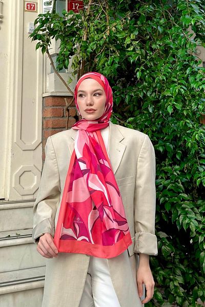 İpekhan Nature Lilyum Soft Shawl Roz Inchis 3036-13