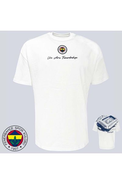 Fenerbahçe S.K. 25/26 Season Tribune T-Shirt This Is Kadıköy Tribune Jersey White