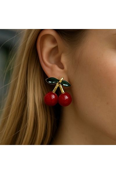 Twinssis Accessories Cherry Earrings