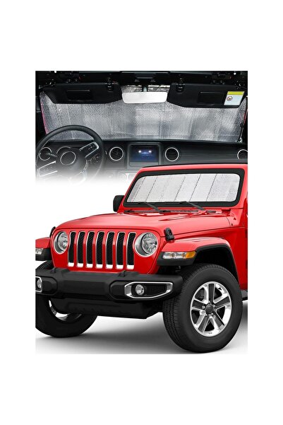 Choice واقي شمس للزجاج الأمامي لسيارة جيب رانجلر JL وجلاديتور JT JLU 2018-2024، واقي شمس قابل للطي