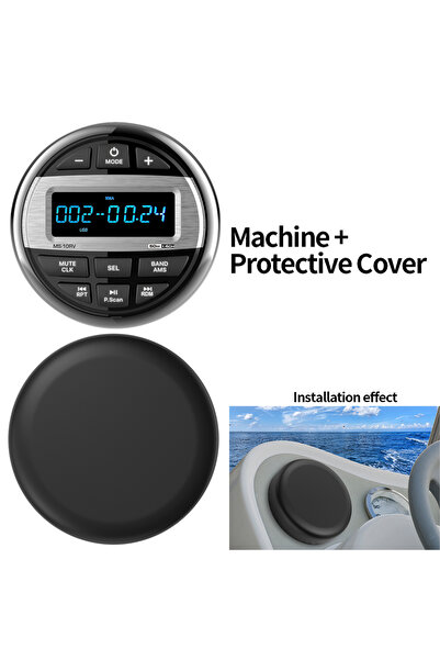 Choice راديو مع غطاء AKAMATE راديو القارب مشغل وسائط MP3 راديو بحري ستيريو مق...