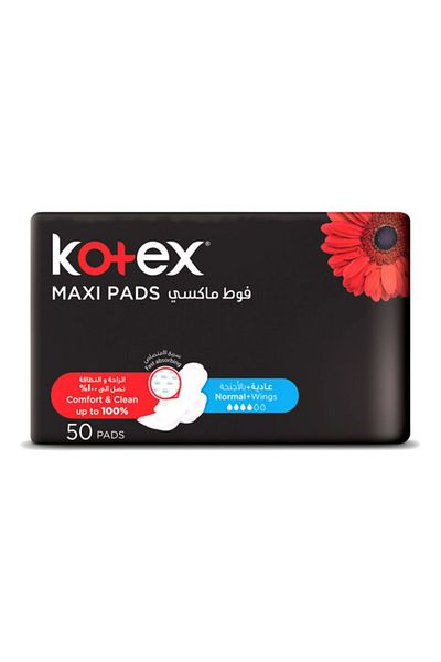 Kotex Designer Maxi Pads Normal With Wings 50pcs