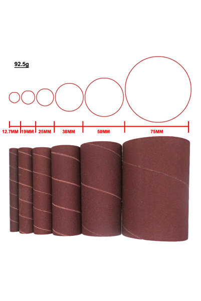 Vibra Tite أكمام صنفرة محورية بحبيبات 120، 6 قطع لصنفرة متذبذبة، ورق صنفرة من...