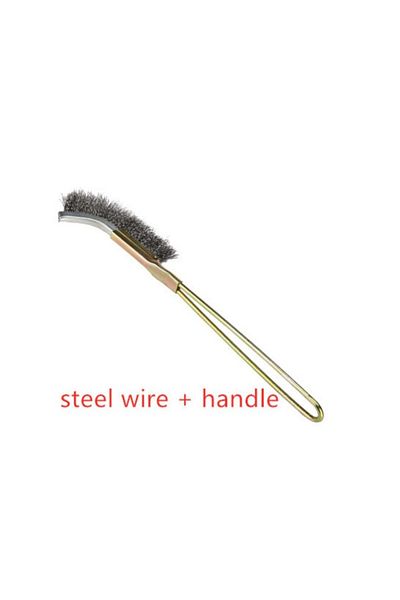 Vibra Tite Steel Wire 1pcs Wire Brush Metal Rust Remove Rust Brushes Steel Brass Nylon Cleaning Brushes Polishi
