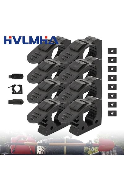 Choice 8pc 1-8pcs Rubber Clamps Quick Release Mounting Clamps 30-40mm For Car Off Road Truck Trailer Rv Boa