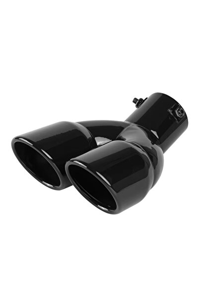 Choice black Universal 63mm Car Muffler Exhaust Tip Tail Pipe Stainless Steel Car Rear Tail Throat Car Acce