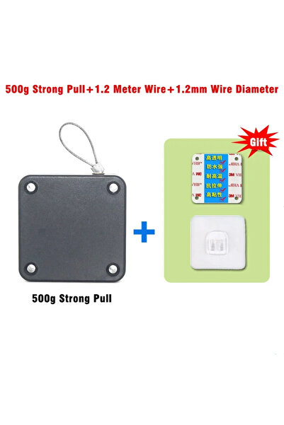 Choice Black 500G Pull Automatic Sensor Door Closer Punch-free Adjustable Wire Rope Automatically Close Doo