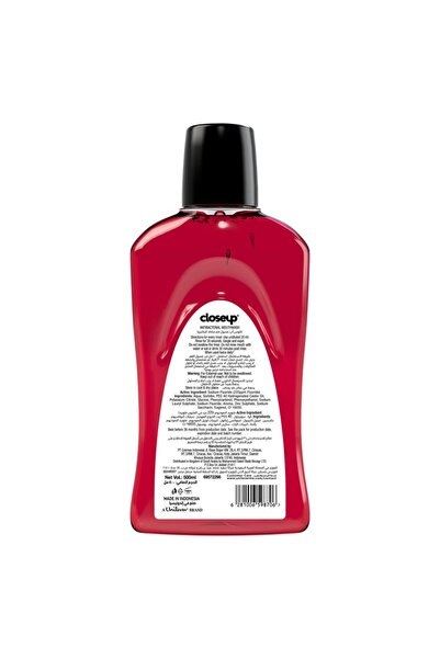 Closeup Red Hot Anti-bacterial Mouth Wash 500 ml 12-hour Fresh Breath & 99% Germ Protection