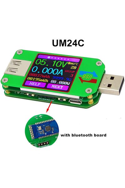 Choice with bluetooth board UM34/UM34C UM24/UM24C UM25/UM25C DC Voltmeter Ammeter Voltage Current Tester Vo