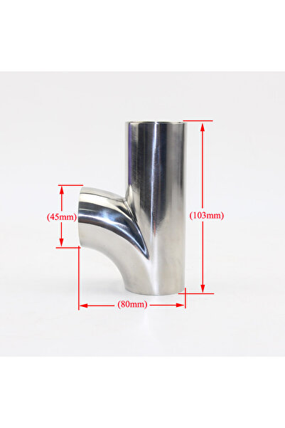 Choice 45mm x 1.5mm 19-89mm Pipe OD Butt Welding Y-Shaped Elbow 3 Way SUS 304...