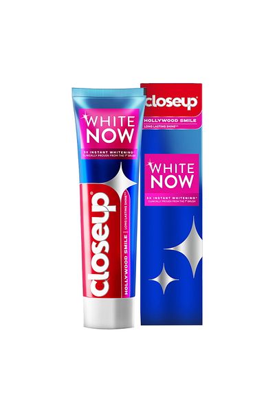 Closeup معجون أسنان وايت ناو هوليود سمايل 75 مل، تبييض طبيعي ونفس منعش يدوم طويلاً