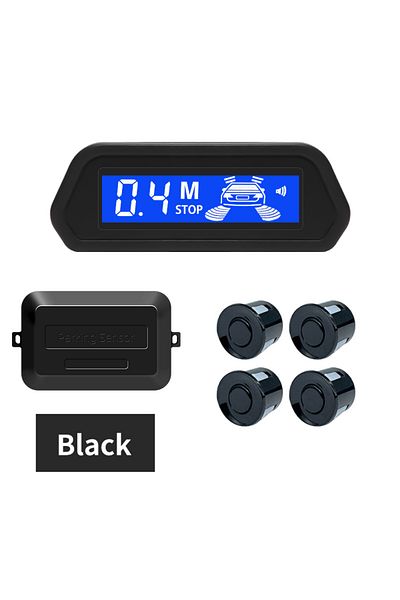Choice Black Car Parking Sensor Kit With Auto Parktronic Reverse Led Monitor 4 Sensors Radar Detector Syste