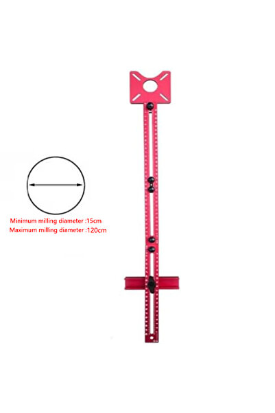 Choice 1pcs B 15cm-120cm Router Circle Cutting Jig 4 in 1 Router Milling Groo...