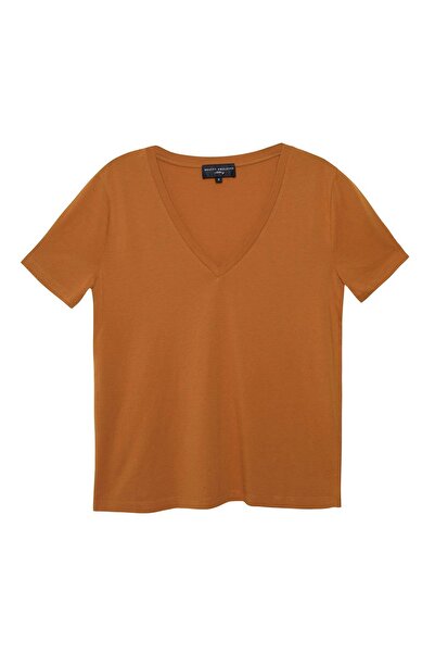 Beauty Omelette Lotus Derin V Yaka Basic Tshirt