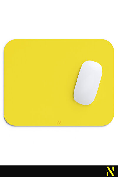 nilizma Mouse Pad ergonomic de culoare galbenă, ideal pentru uz casnic și la birou, cu suprafață anti-alunecare