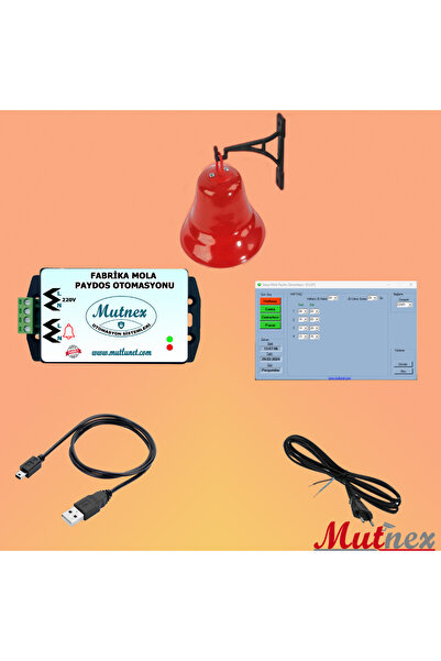 MutNex V3 Fabrika Mola Paydos Zil Otomasyonu Kampana Dahil