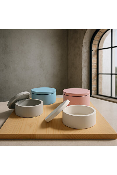 DemCey Home وعاء حجري لتناول الوجبات الخفيفة على شكل صندوق بيضاوي مع غطاء