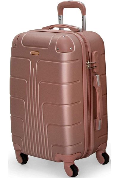 Senator Travel Bag Suitcase A207 Hard Casing Cabin Luggage Trolley Rose Gold