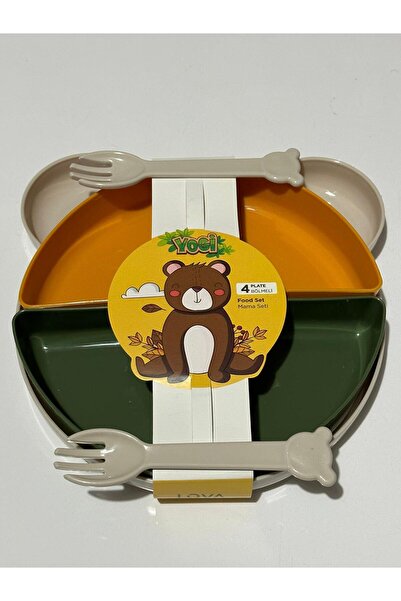 Genel Markalar Leon Life Yogi Bebek Ek Gıda Başlangıç Mama Tabak Seti