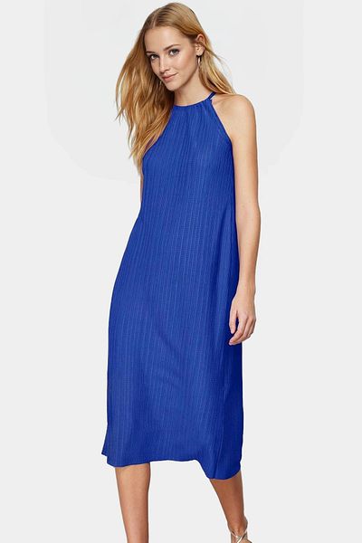 PayBuy Stylish Pleated Midi Dress Comfortable Fit Knitted Fabric Summer Casual Premium Quality Durable Material