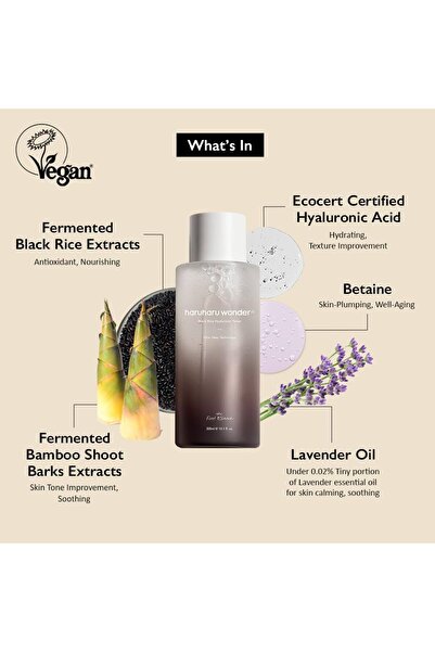 Haruharu Wonder Toner pentru fata BLACK RICE HYALURONIC TONER 150 ml