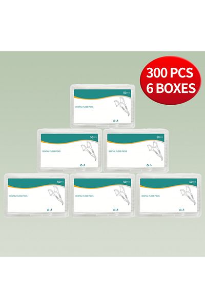 Choice 6 Boxes For 300pcs 1000/600/300/150pcs - Ultra Fine Dental Floss Stick - Clean The Gaps Between Teet