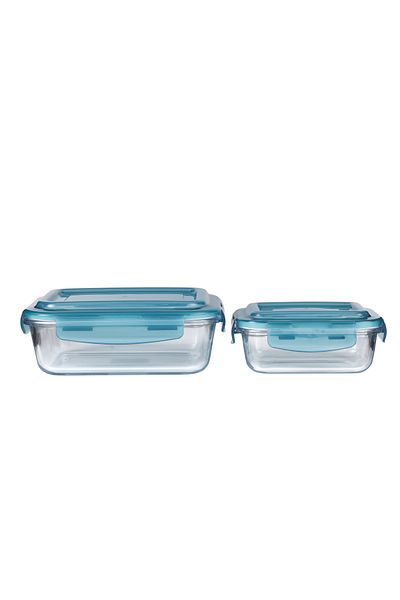 ROYALFORD 2Pcs Glass Airtight Container with Lids, RF9985