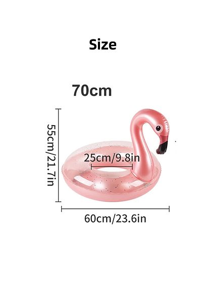 Choice 70cm (For 20-35kg)) Pink Flamingo Flamingo Pool Float - Fun Beach Floaties, Inflatable Swimming Pool