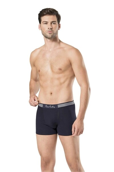 Pierre Cardin Erkek Modal Siyah & Lacivert & Gri Likralı 3'lü Boxer L1.PC.004.0A.12.08