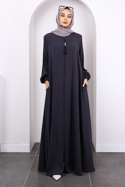 İmajButik Φούσκα με φερμουάρ με καπνιστό μανίκι