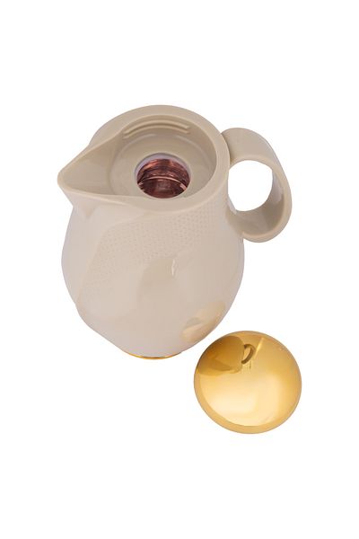 ALSAIF Deva Coffee And Tea Vaccum Flask In Beige / Leak-proof And Keeps Drinks Hot 1 Liter