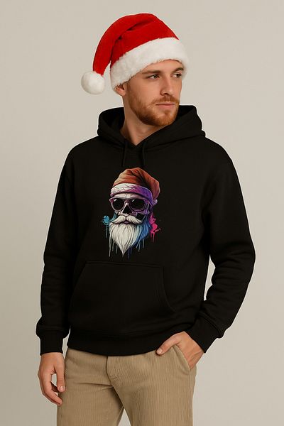 MODA Yil Basi Printed Oversize Hooded Sweatshirt – on Print Unisex