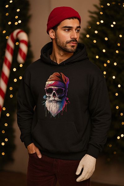 MODA Yil Basi Printed Oversize Hooded Sweatshirt – on Print Unisex