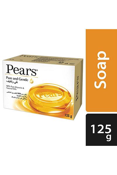 Pears Pure & Gentle Soap Bar With Natural Oils 125g – Mild & Moisturizing Cleanser