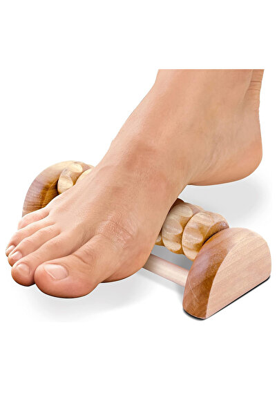 Choice جهاز تدليك خشبي برتقالي للجسم والظهر، بكرة قدم خشبية، جهاز تدليك للقدم...