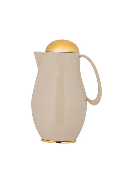 ALSAIF Deva Coffee And Tea Vaccum Flask In Beige / Leak-proof And Keeps Drinks Hot 1 Liter