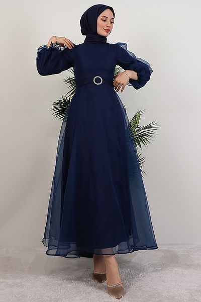 GİZ AGİYİM Φόρεμα Navy Blue Elfida Hijab
