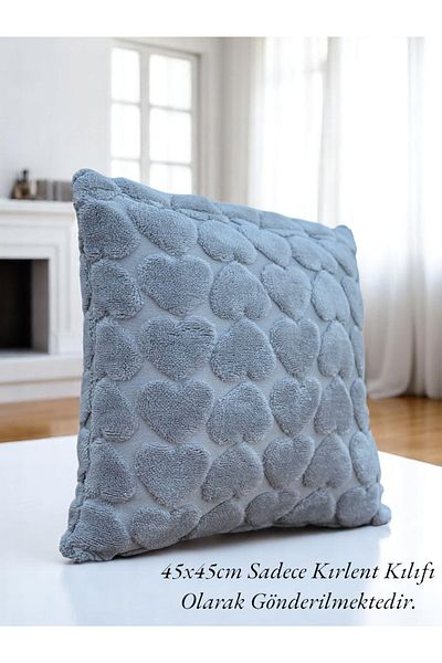 BlueMaison Punch Decor Pufy 45x45 Husă de pernă 1 bucată Heart Grey